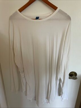Old Navy Women's Long-Sleeve Tunic Top - White